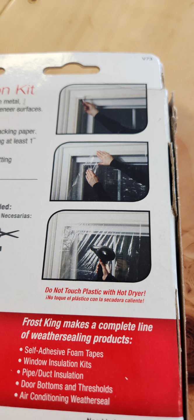 Frost King Window Insulation Shrink Kit 42" x 62" - photo 3