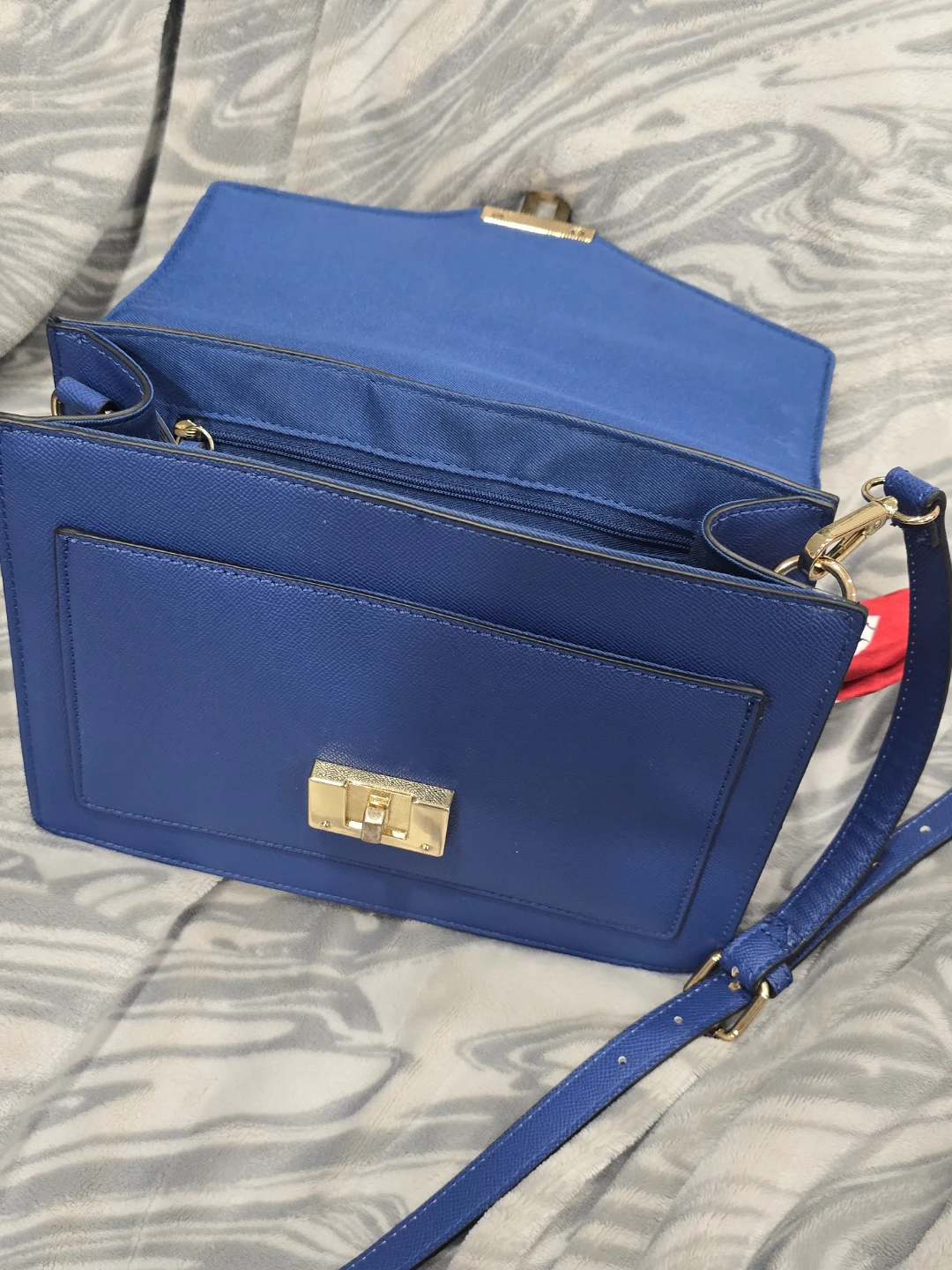 Aldo Blue Purse with Scarf - photo 4