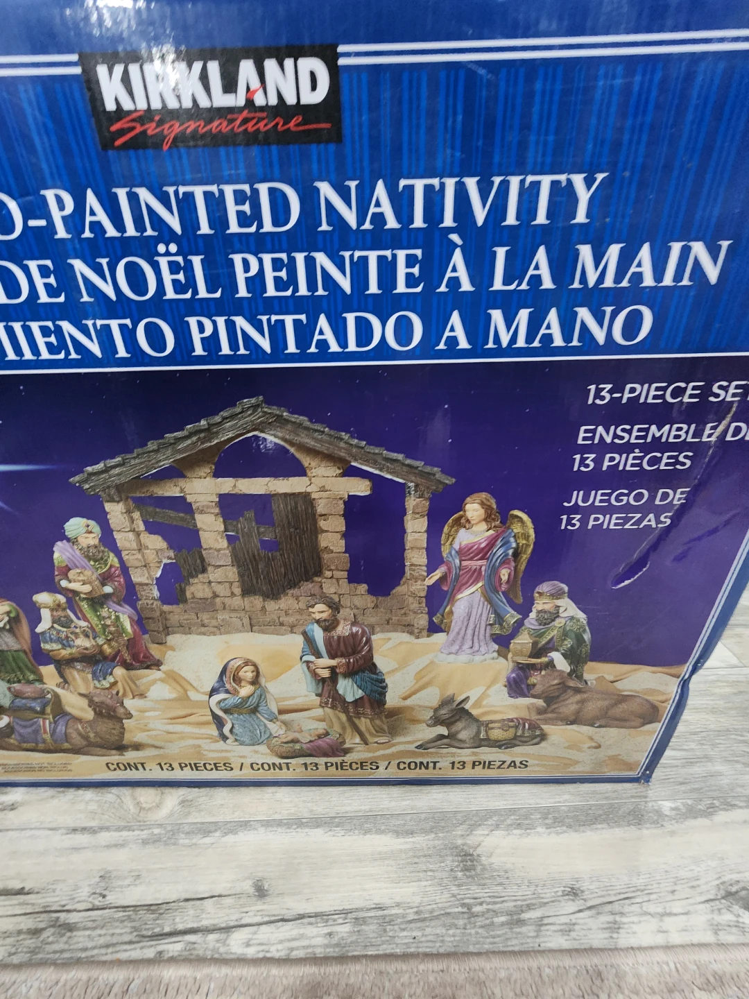 Kirkland Signature Hand-Painted Nativity Set - 13 Pieces - photo 3
