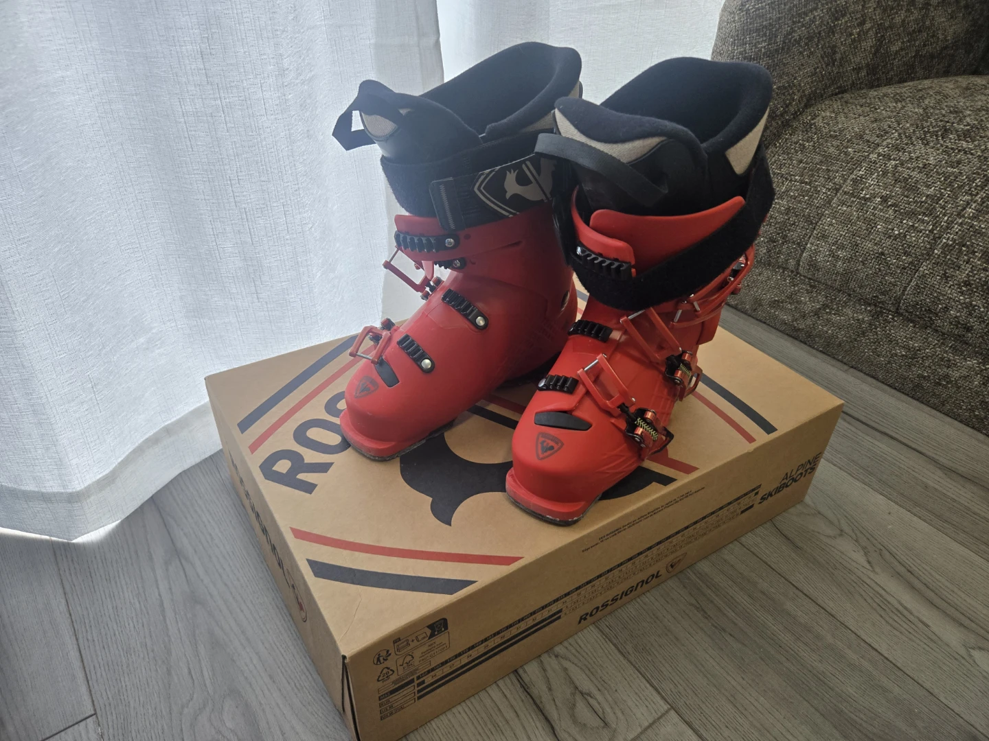 Rossignol All Track JR 80 Ski Boots - Red Clay