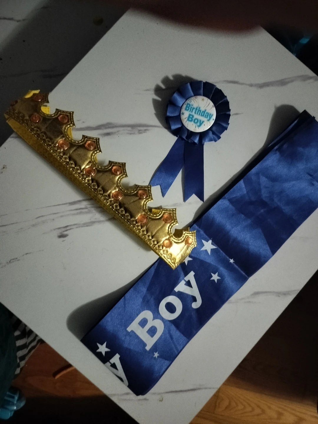 Birthday Boy Crown, Sash, and Pin Set 🏆