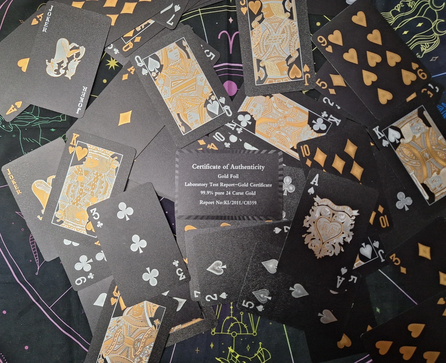 Gold Foil Playing Cards (52 cards)