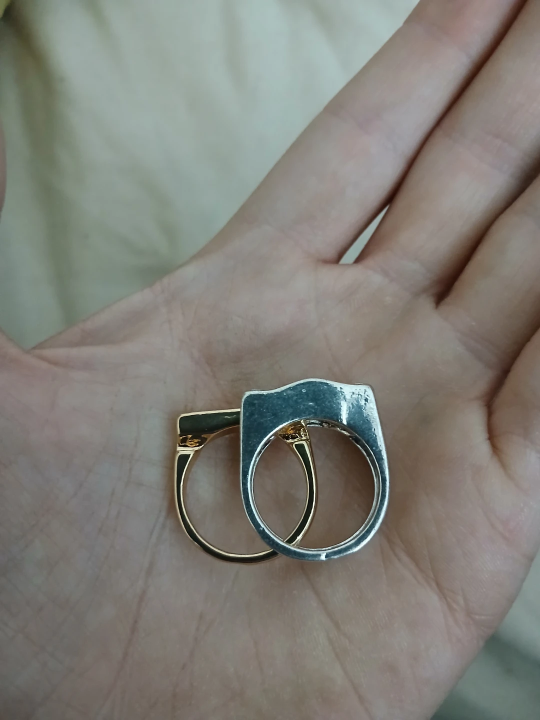 Vintage Punk Style 2 Part Skull Ring - photo 4