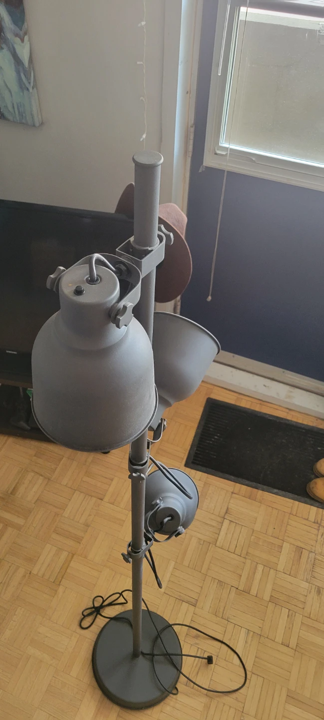 Ikea Hektar Grey Floor Lamp - photo 2