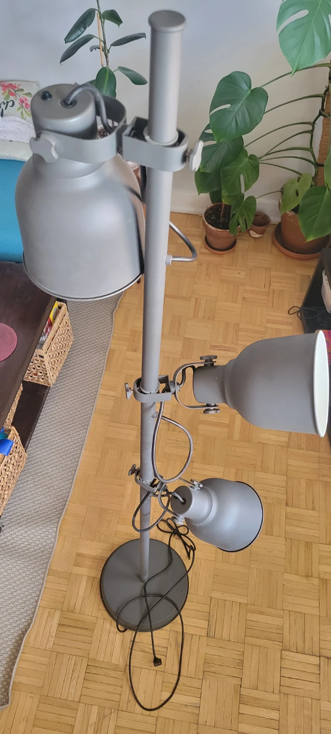 Ikea Hektar Grey Floor Lamp - photo 3