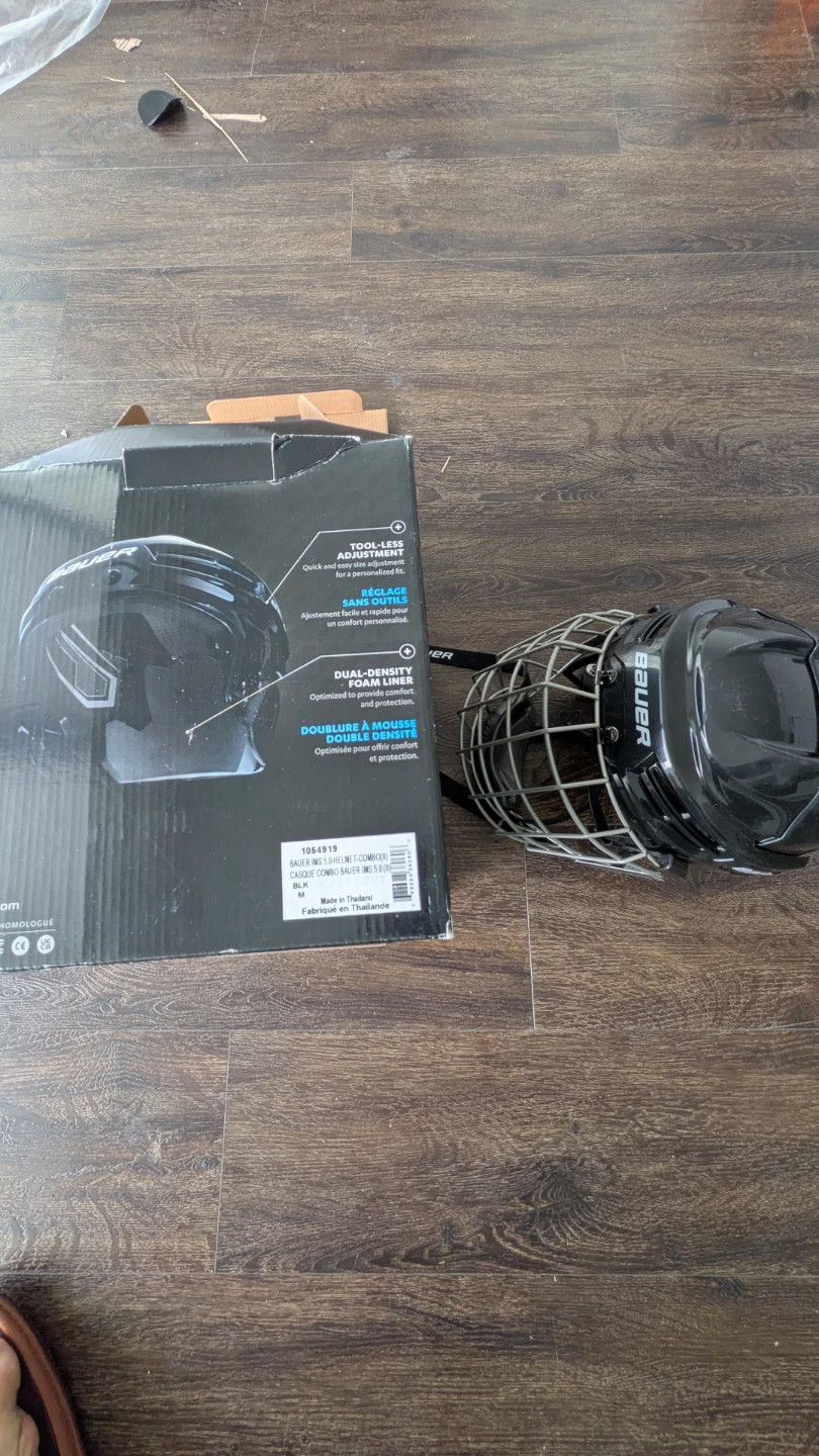 Bauer IMS 5.0 Hockey Helmet with Cage - Black - Medium - photo 3