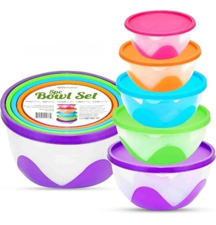 Home Wares 5pc Bowl Set with Lids