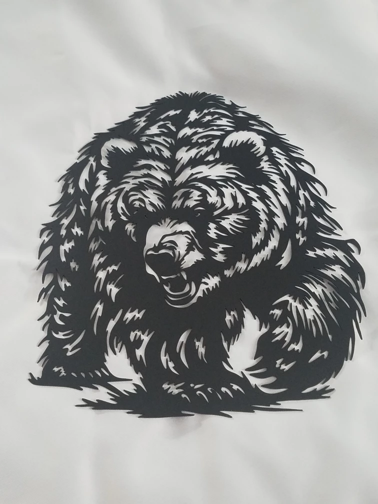 Grizzly Bear Metal Wall Art
