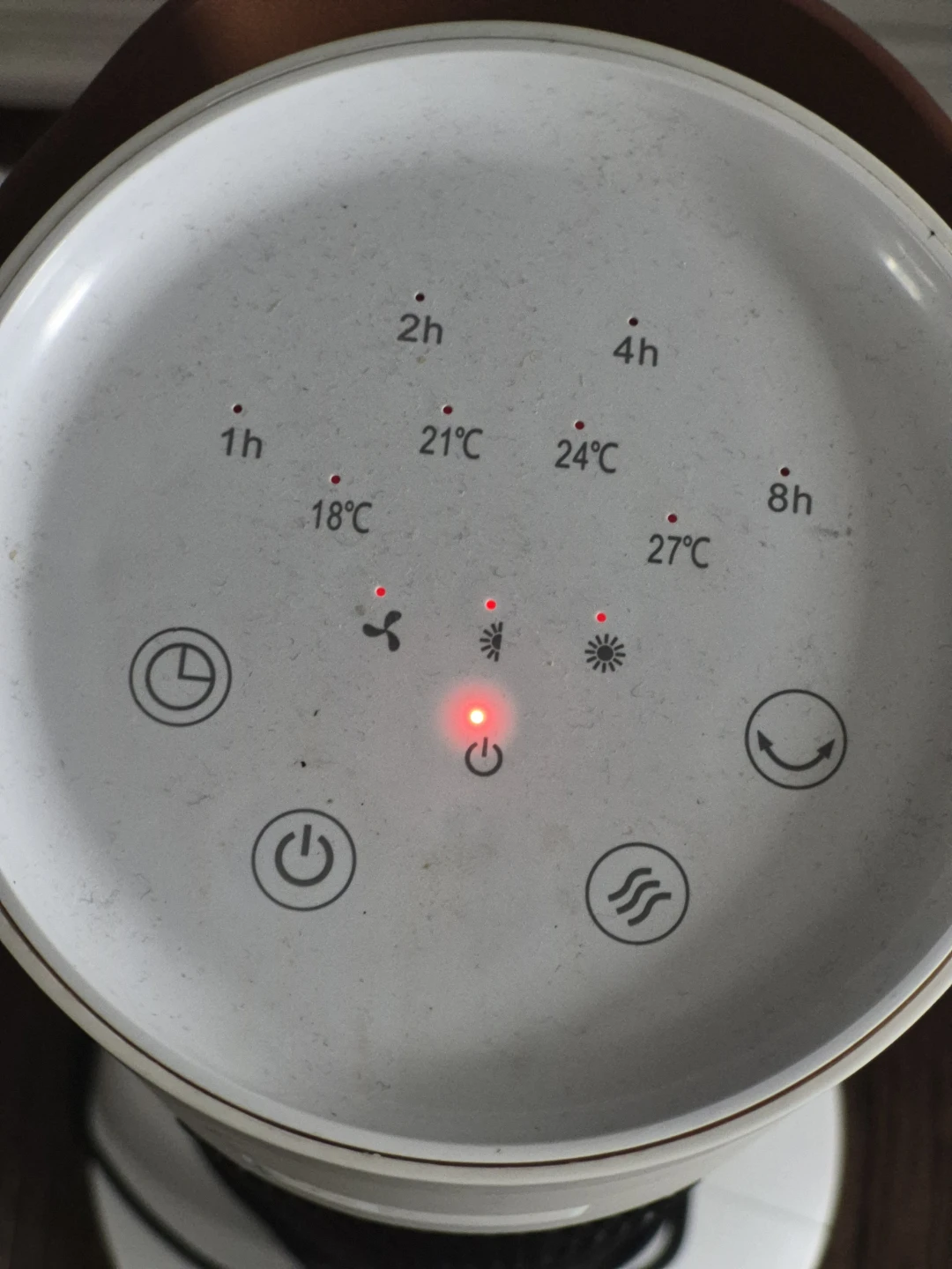 White Tower Heater with Timer and Temperature Settings - photo 2