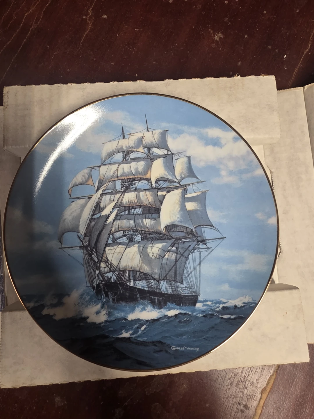The Twilight Under Full Sail Decorative Plate