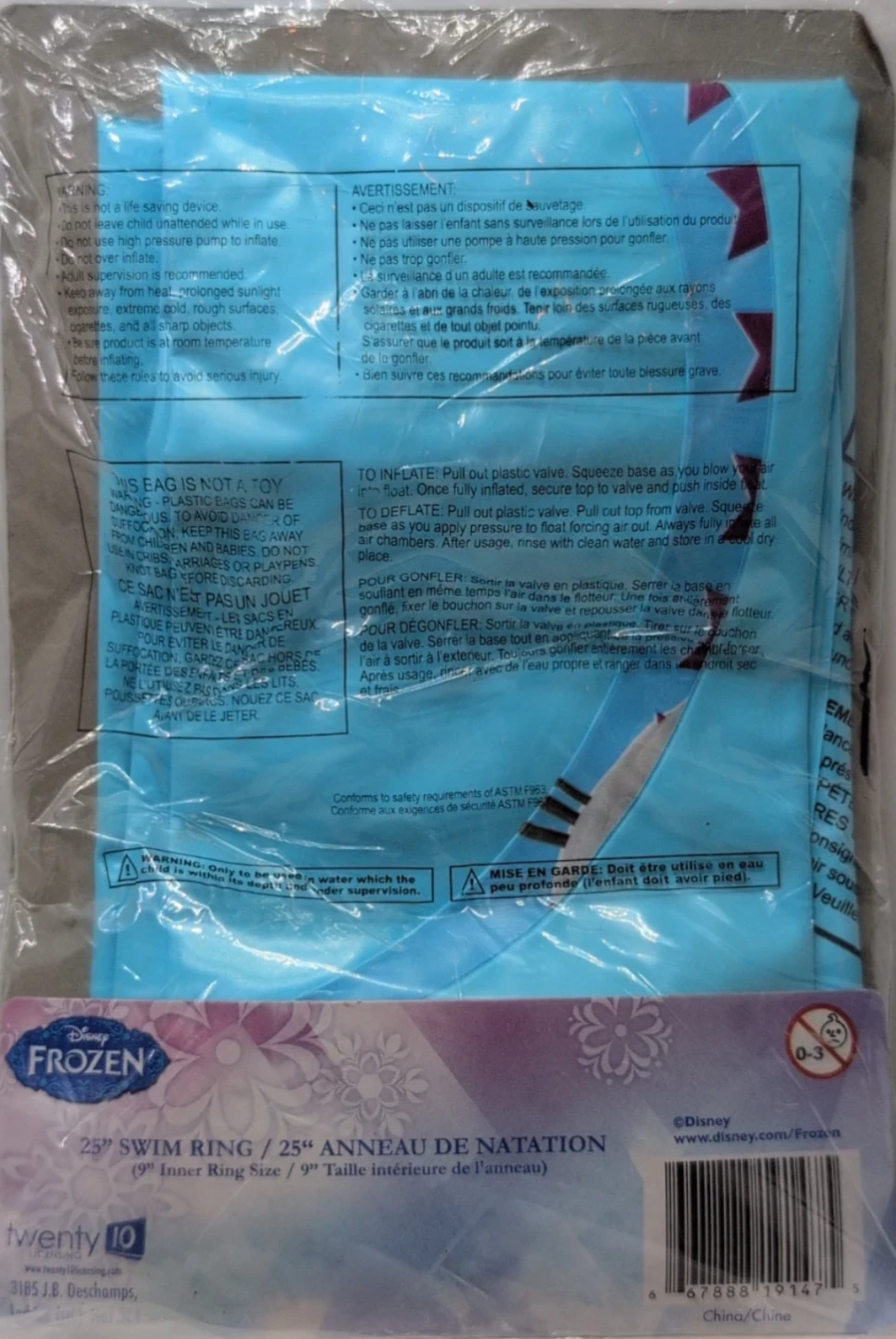 Disney Frozen 25" Swim Ring - photo 3