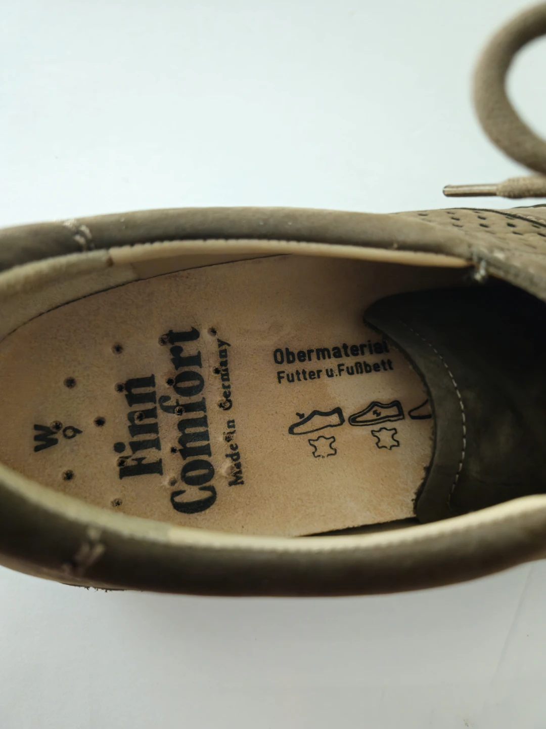 Finn Comfort Brown Suede Perforated Lace-Up Shoes - photo 5