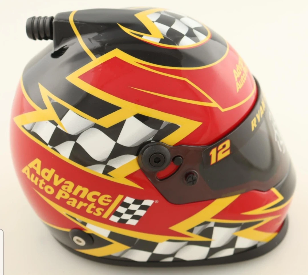 Ryan Blaney Signed #12 Advance Auto Parts NASCAR Helmet - photo 4