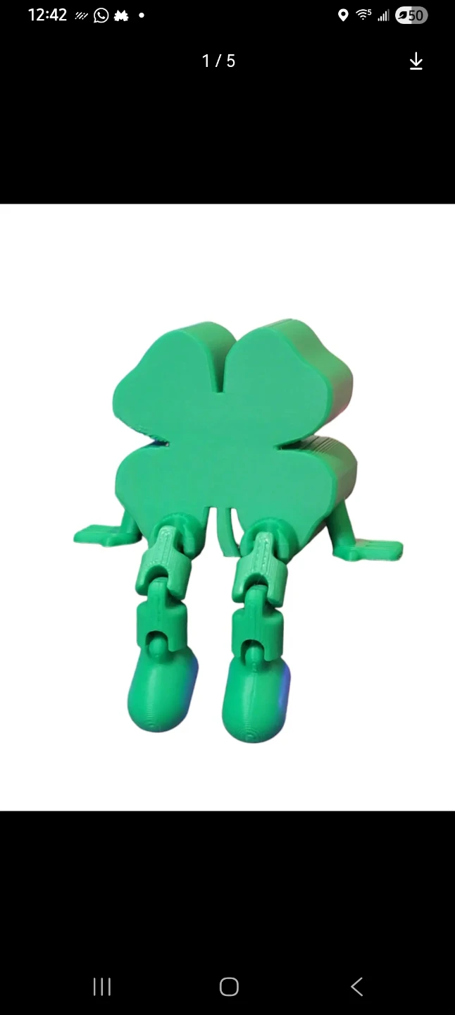 Articulated 3D Printed Clover Toy