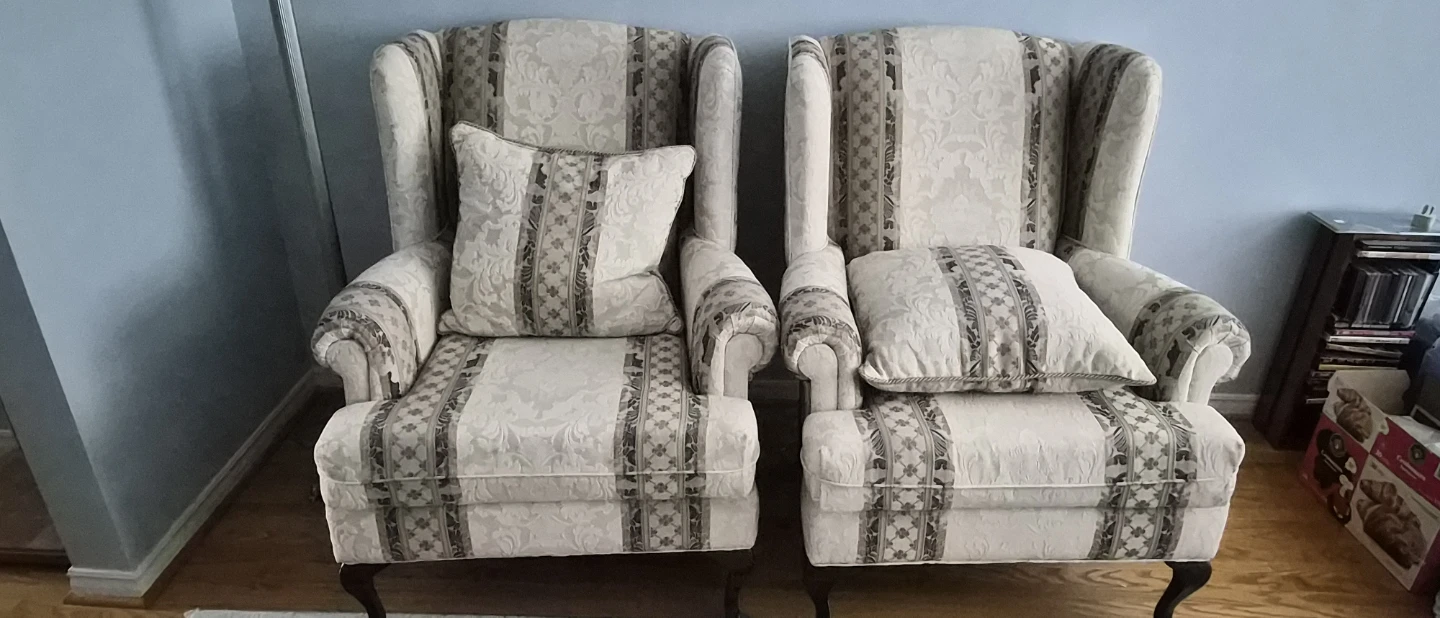 Set of 2 of Armchairs with Pillows - photo 2
