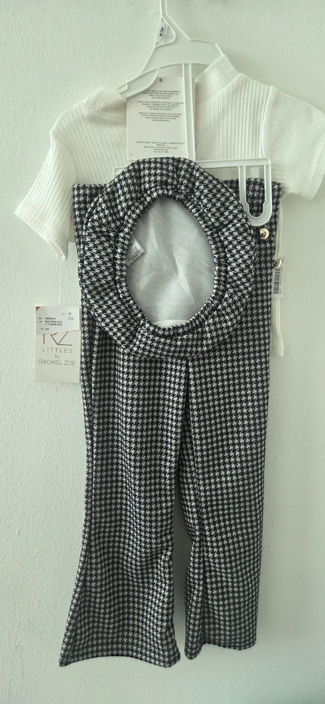 BWT Girl's Houndstooth Set 3pcs - photo 2