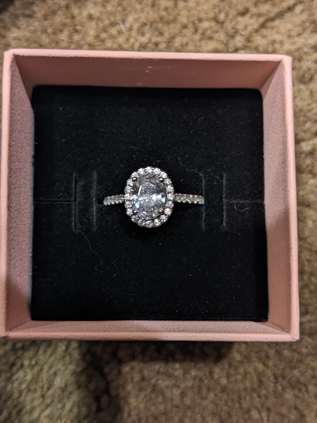 New Size 5 Sterling Silver 1.5CT CZ Ring