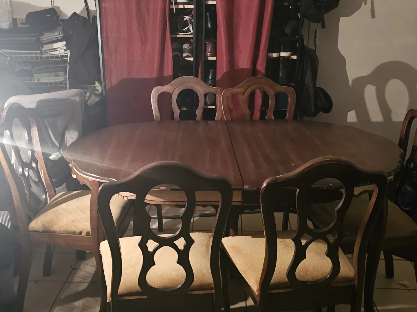 Wooden Dining Table with 6 Chairs - photo 4