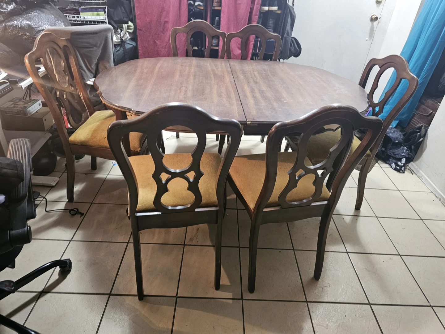 Wooden Dining Table with 6 Chairs - photo 5