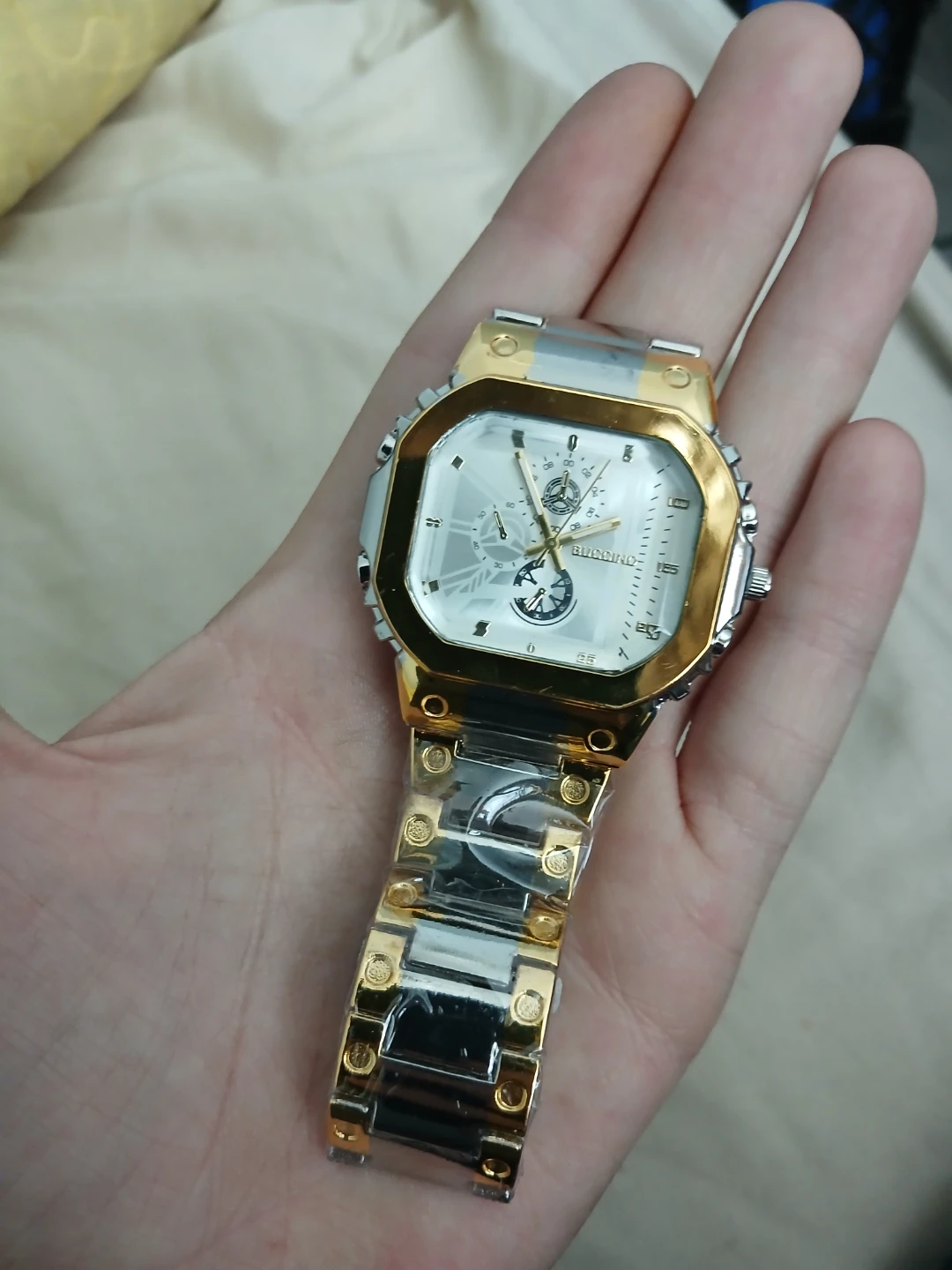Buccino Men's Silver And Gold Coloured Stainless Steel Watch