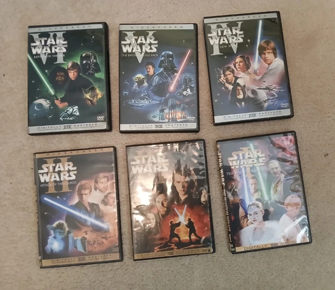 Star Wars DVDs (Episodes I-VI) CASES