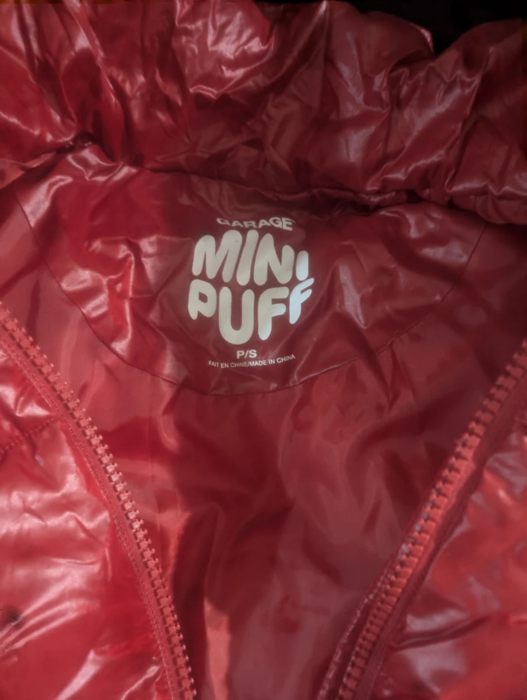 Garage Mini Puff Puffer Jacket - Red