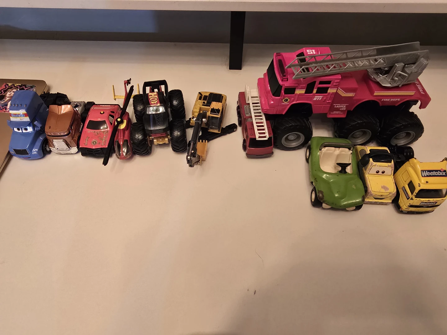 Assorted Toy Cars and Trucks