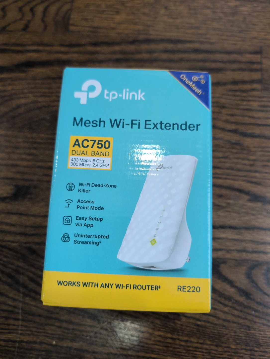 TP-Link AC750 Mesh Wi-Fi Extender RE220