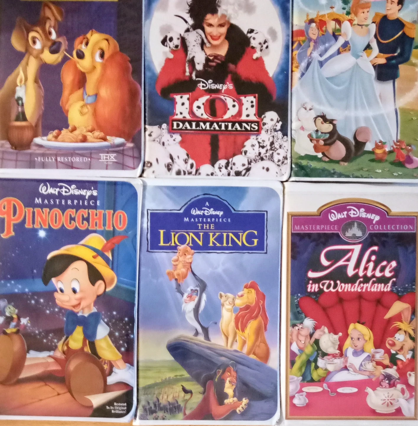 Walt Disney Masterpiece VHS Collection