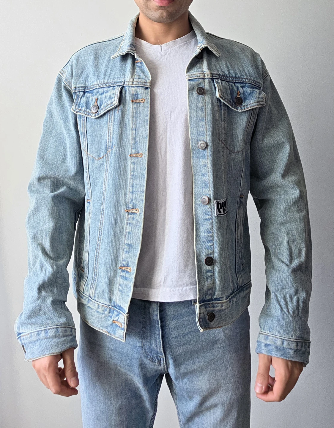 Denim Jacket with City Patches - photo 3