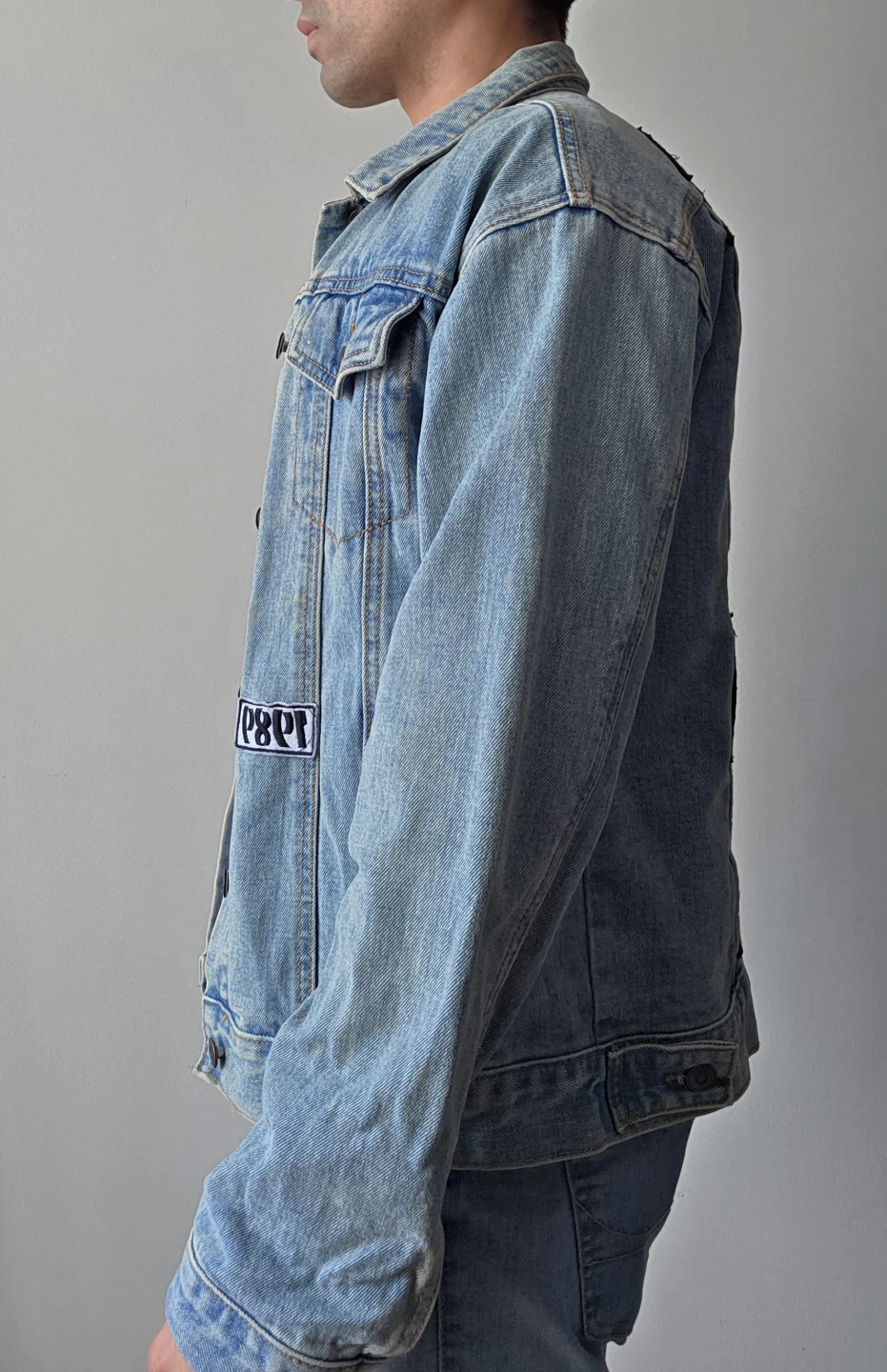 Denim Jacket with City Patches - photo 4