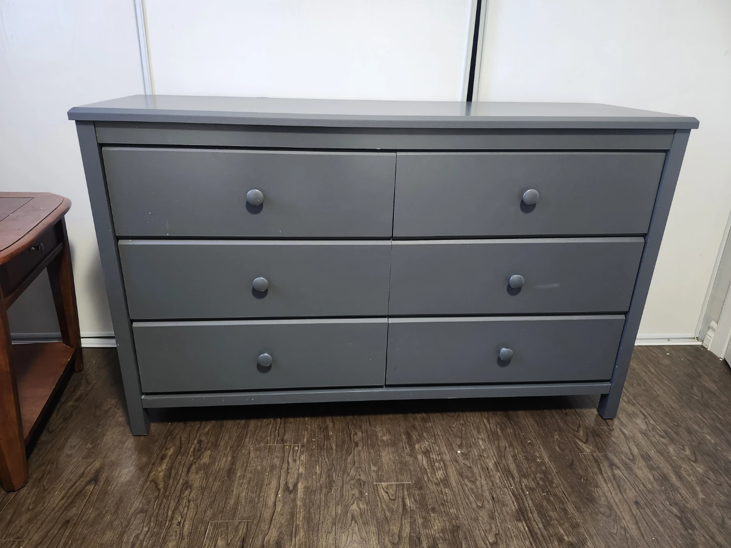 Grey Baby Changing Station and Dresser Set