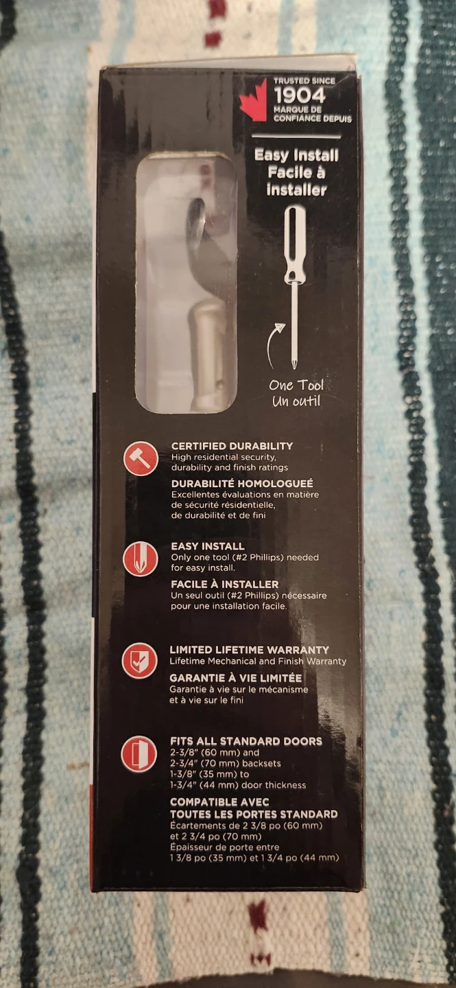Weiser Keyed Entry Door Lever Lock with SmartKey Security - photo 2