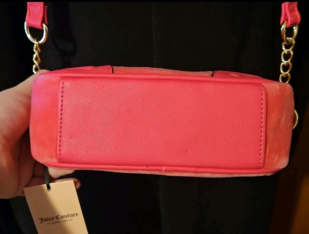 Juicy Couture Velour Crossbody Bag - Pink - photo 5