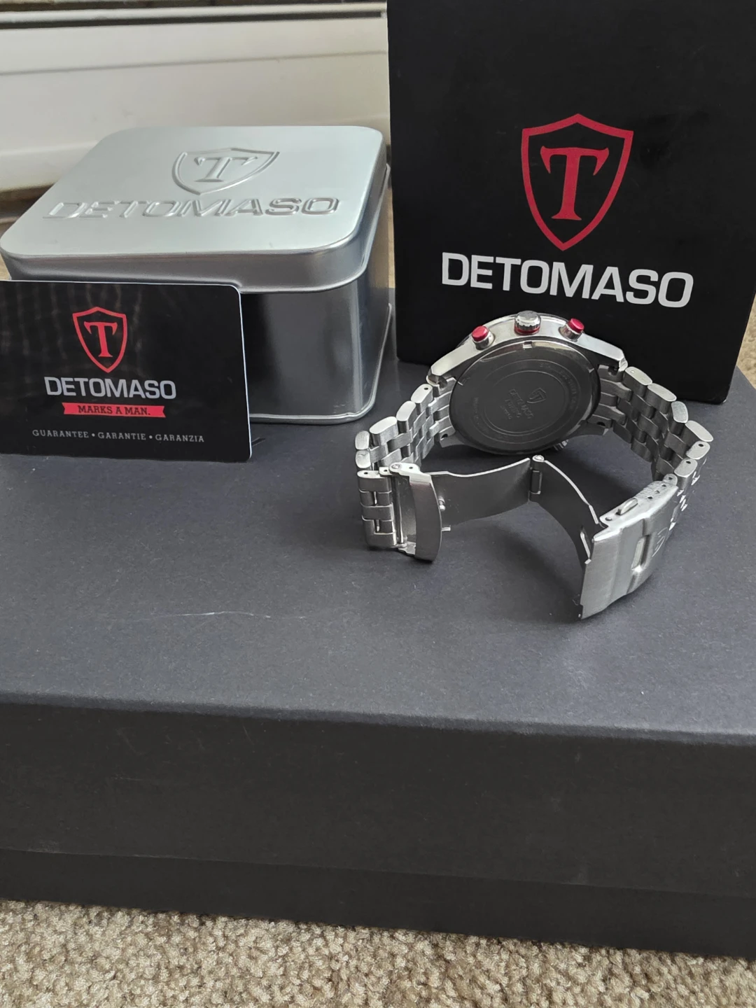 DETOMASO Automatic Chronograph Watch - Silver Stainless Steel - photo 5