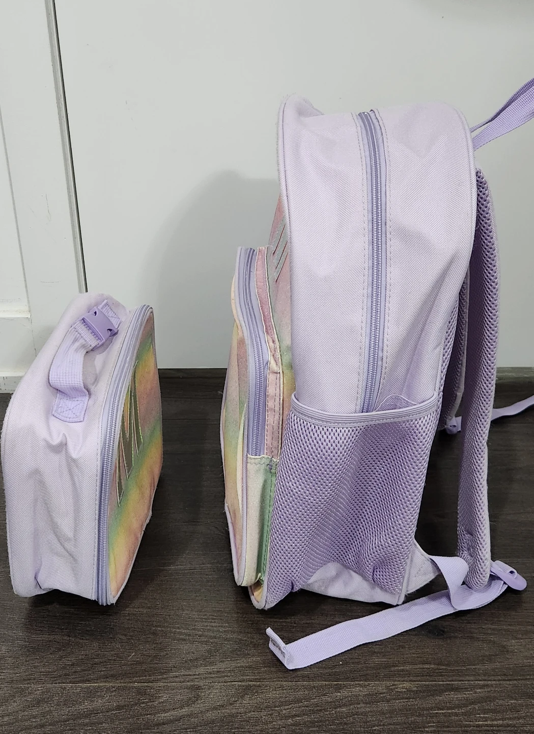 Purple Backpack and Lunch Bag Set with 'M' Monogram - photo 4