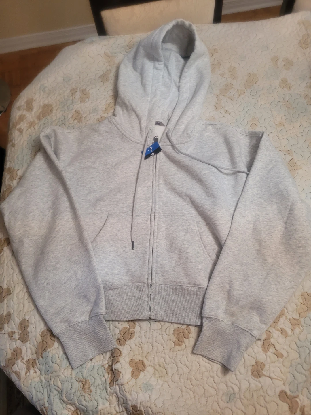 Grey Full Zip Hoodie