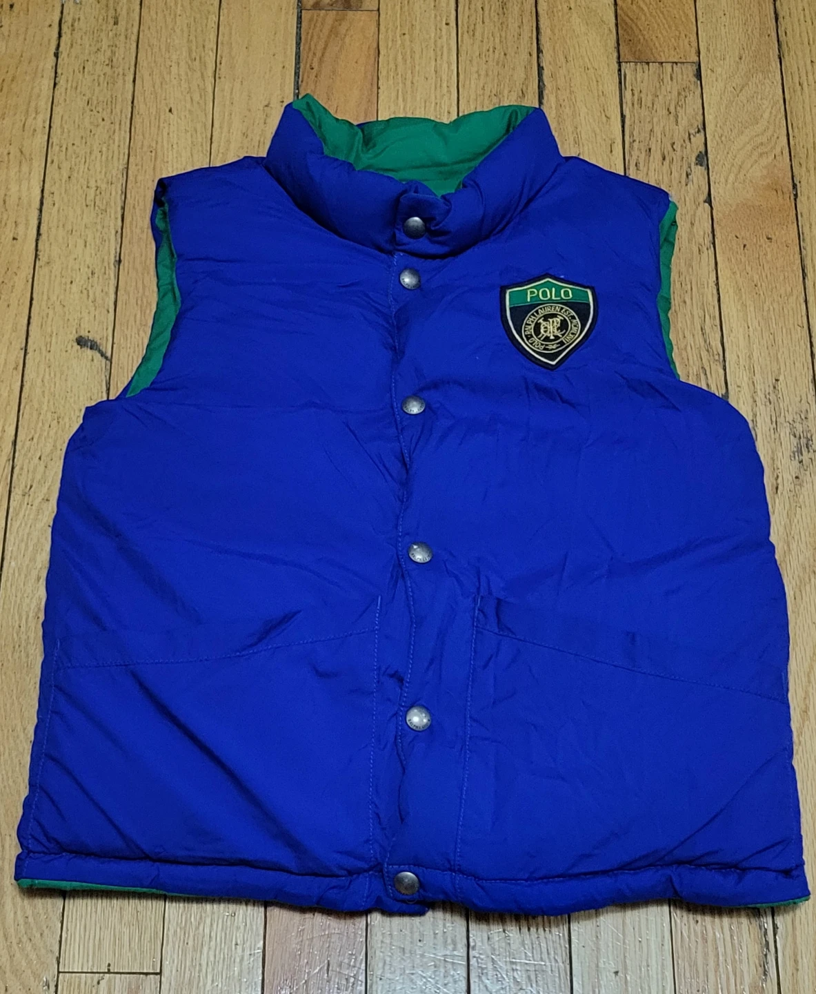 Polo Ralph Lauren Reversible Down Vest Green/Blue