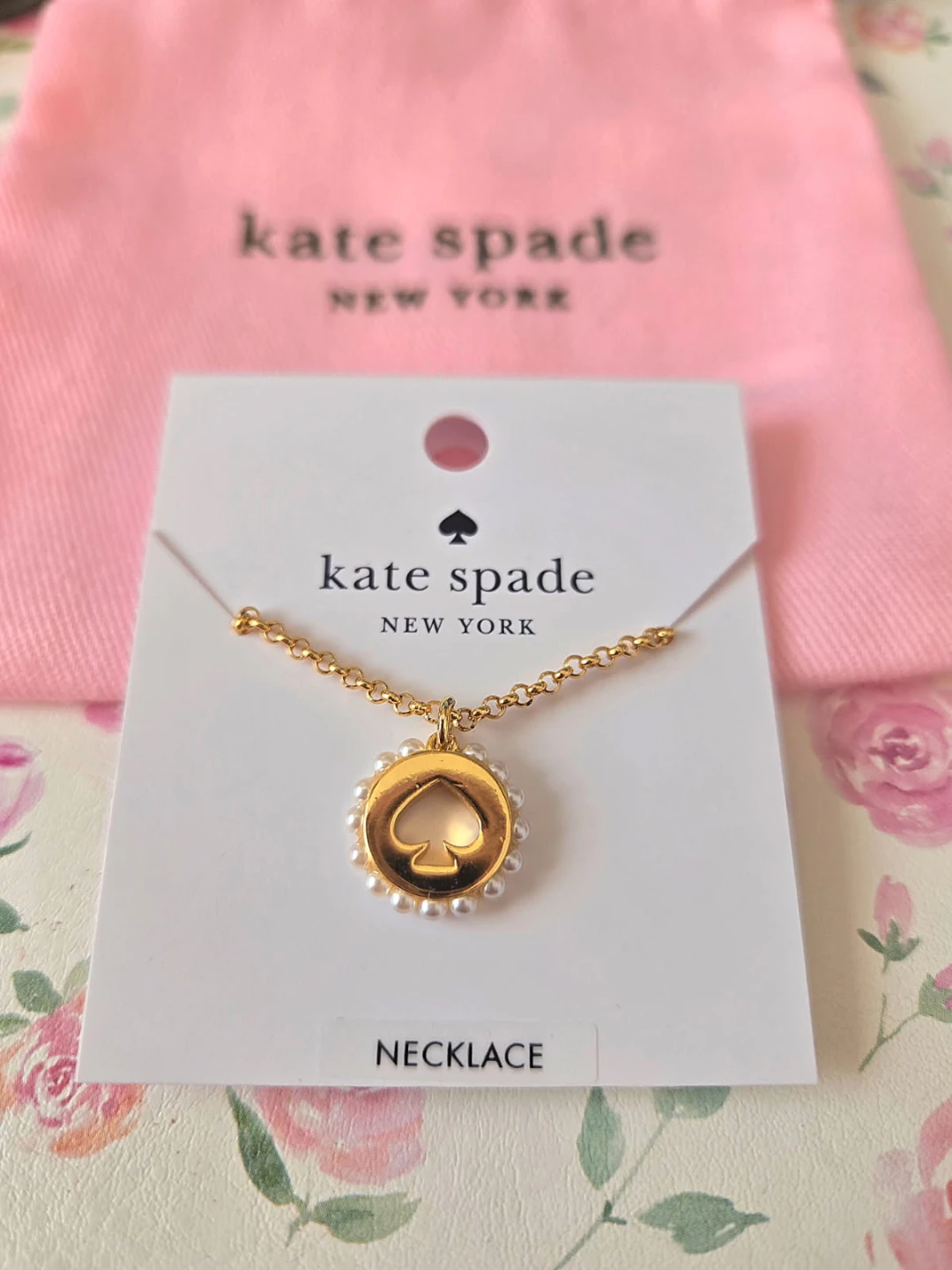 Kate Spade "Spot The Spade" Necklace