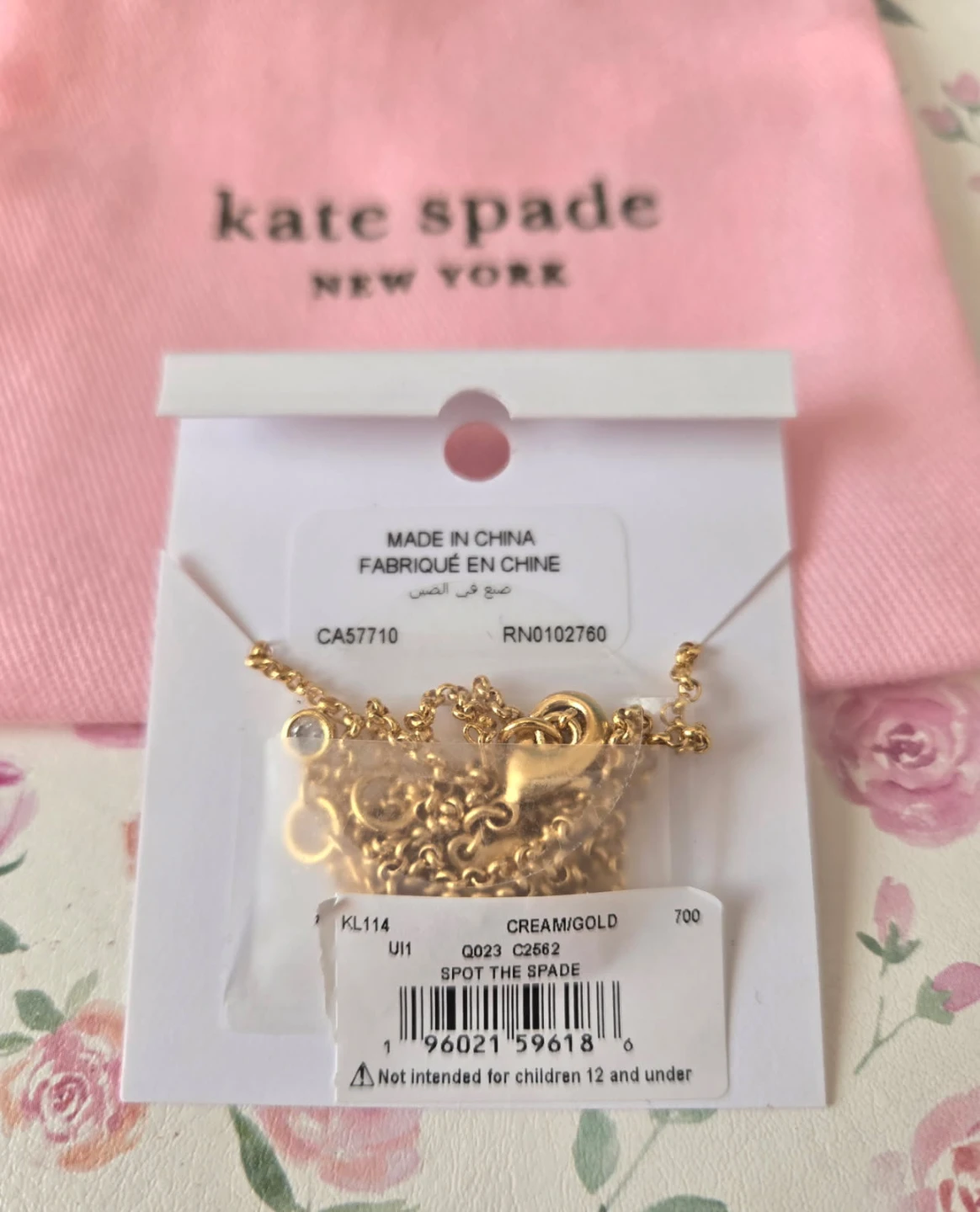 Kate Spade "Spot The Spade" Necklace - photo 3