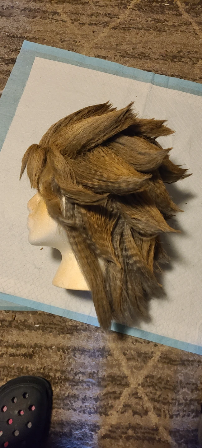 Silver brown HAND STYLED Yu-gi-oh! Yami Marik Wig - photo 2