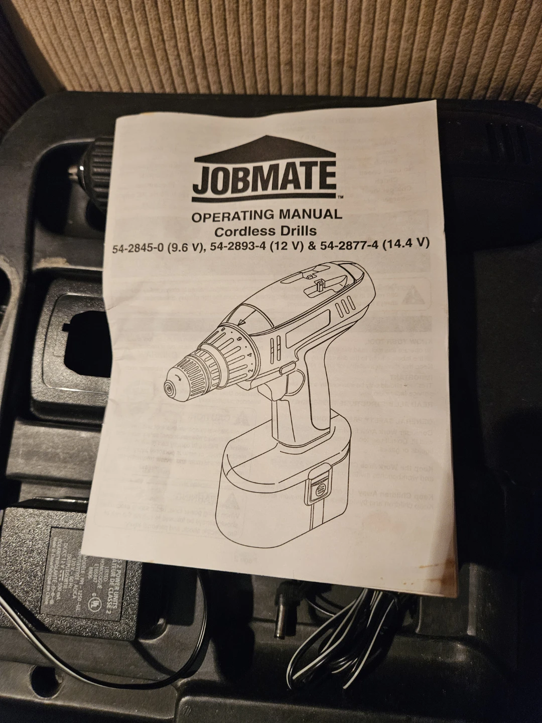 JOBMATE Cordless Drill Kit with Case and Charger - photo 2