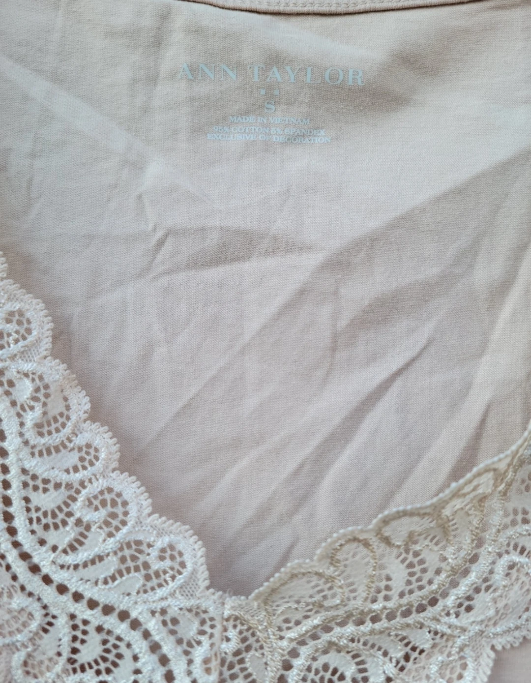 Ann Taylor Women's Lace Trim Tank Top - Size S - photo 2