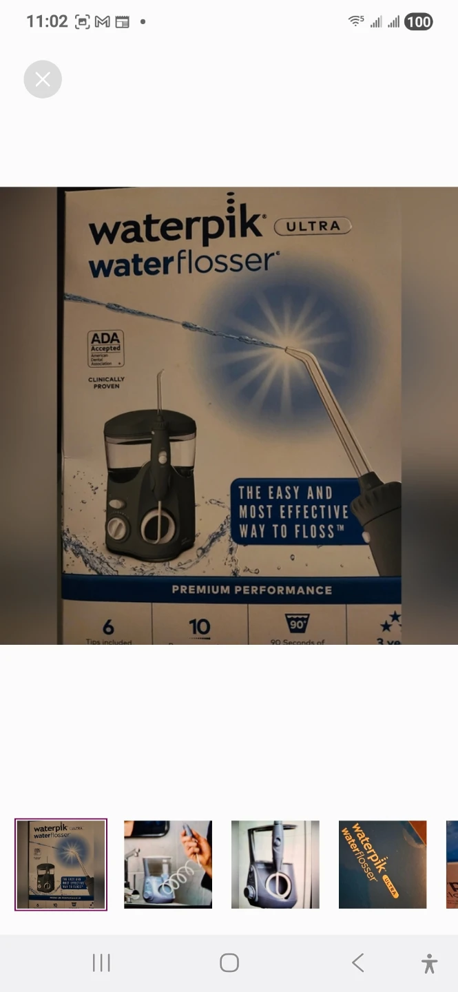 ❤️ NEW FACTORY SEALED WATERPIK TEETH FLOSSER w/ 6 TIPS
