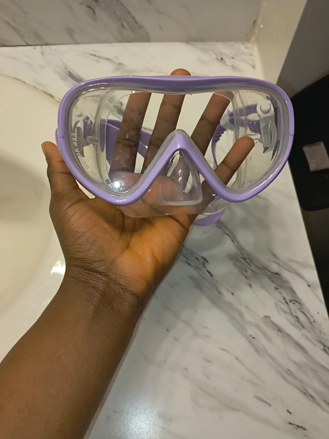 Purple Silicone Swimming Goggles - photo 2