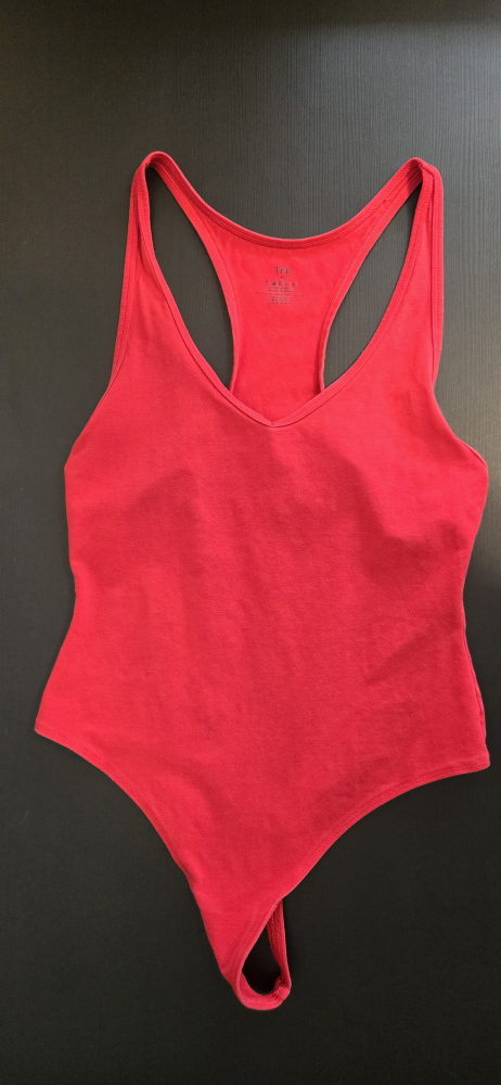 TNA Red Racerback Bodysuit Size M - photo 2