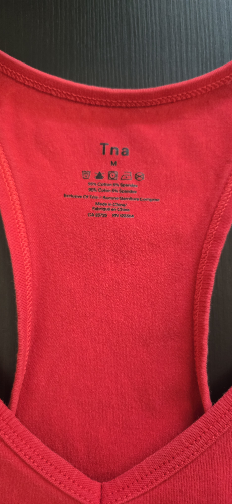 TNA Red Racerback Bodysuit Size M - photo 3