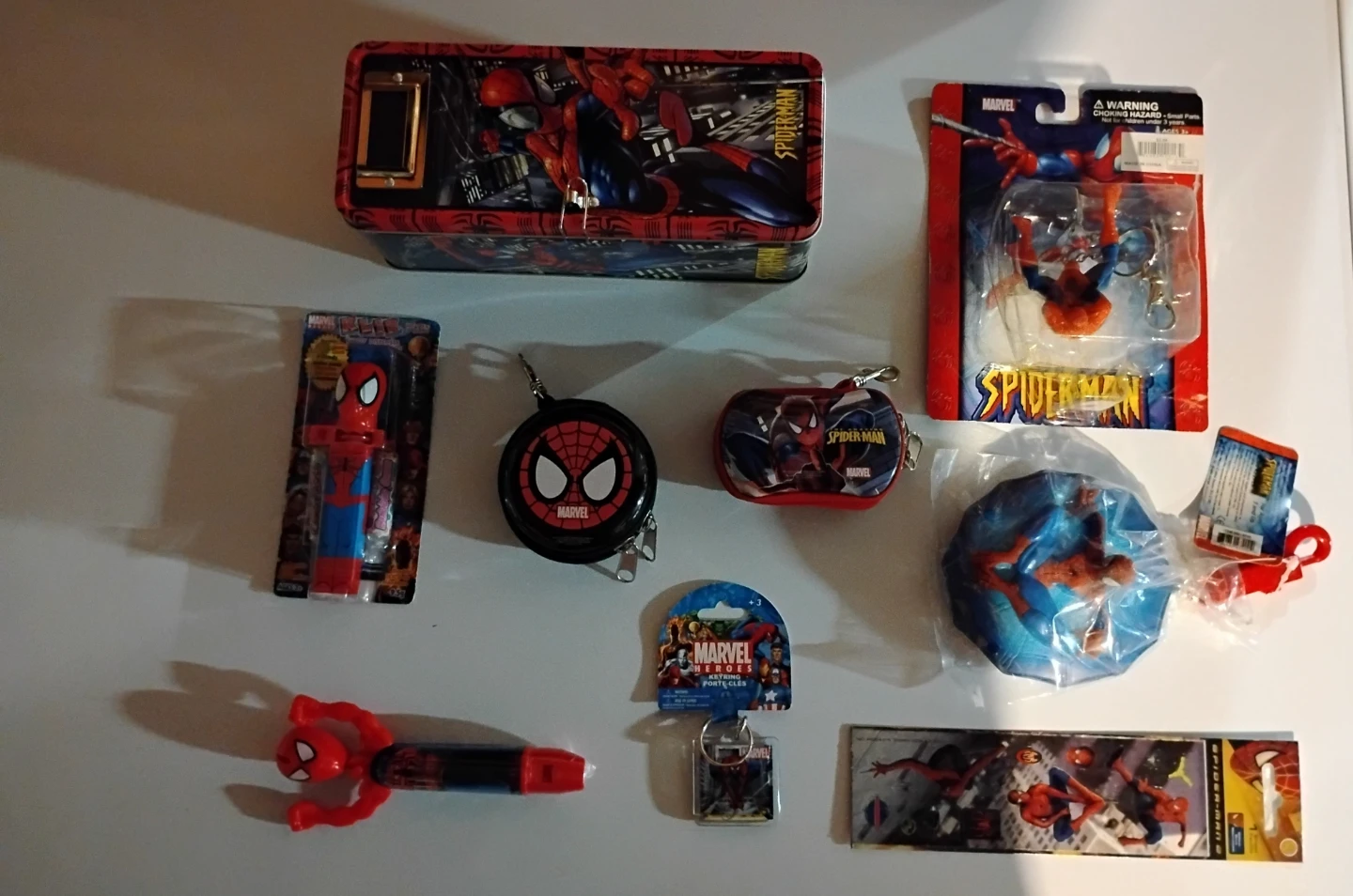 Spider-Man Collectible Keychain and Accessories Lot