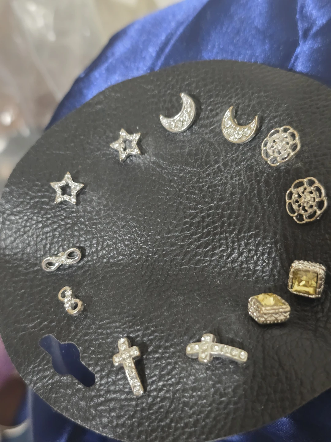 Assorted Charm Stud Earrings - Moon, Star, Cross, Infinity - photo 5