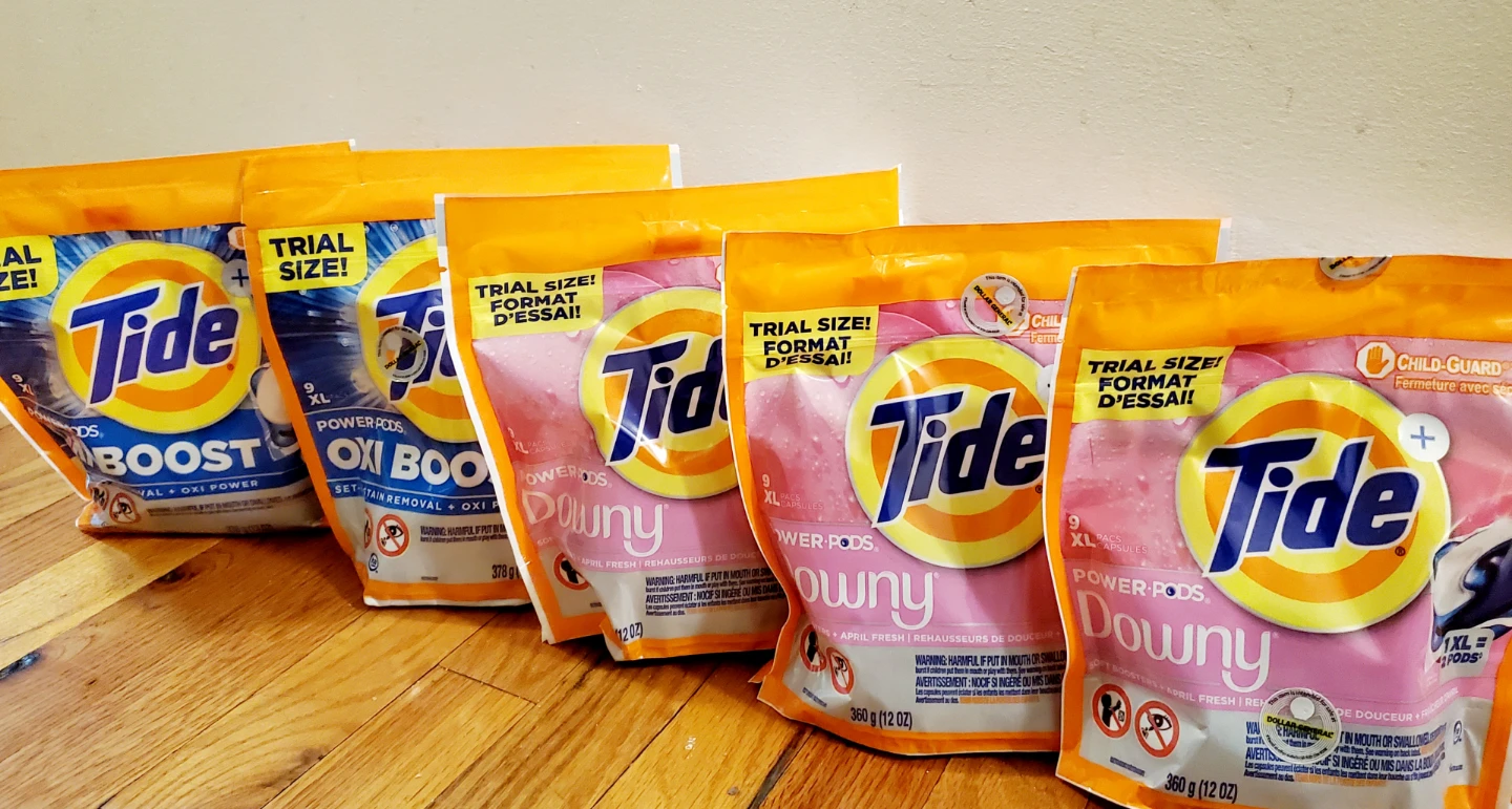 Tide Power Pods Oxi Boost & Downy Laundry Detergent Packs